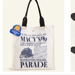 Limited Macy’s thanksgiving day parade 2025 canvas tote bad rare found